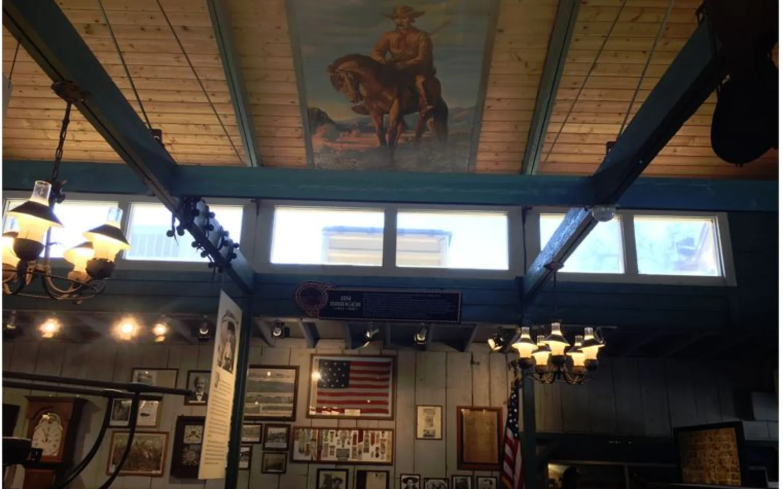 Ceiling mural inside the Western Trails Museum at Knott’s Berry Farm.